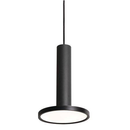 AFX Luna - LED Pendant - 8" - Black Finish - White Acrylic LNAP08L30D1BK